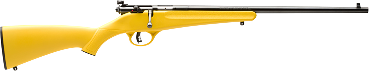 Savage Rascal Youth .22 LR Bolt Action 16.13 in Barrel, 1 Round, Yellow Fixed Synthetic Stock