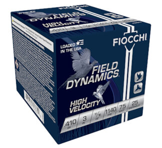 Fiocchi High Velocity .410 Bore 3 in 11/16 oz #7.5 Lead Shot Shells, 25 Rounds Per Box