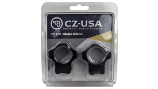 CZ-USA 40087 30mm Scope Rings, Medium, 11mm Dovetail, Aluminum, Matte Black