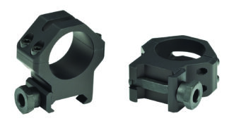Weaver 48361 Four-Hole Tactical Ring Set 1 in High Matte Black
