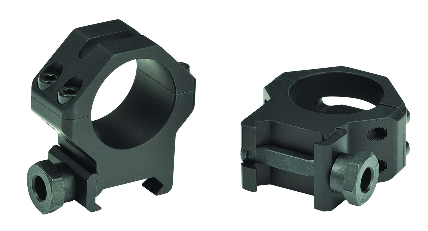 Weaver 48361 Four-Hole Tactical Ring Set 1 in High Matte Black