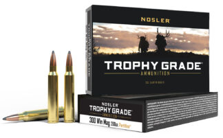 Nosler Trophy Grade .300 Winchester Magnum 200 gr Nosler Spitzer Partition, 20 Rounds Per Box