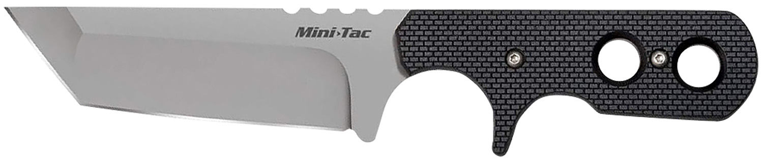Cold Steel 49HTF Tac Mini 3.75" Fixed Plain Tanto Japanese AUS-8A SS Blade/ Black Griv-Ex Handle