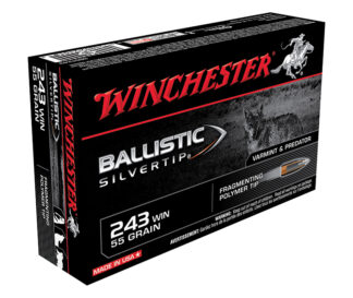 Winchester BallisticST .243 Winchester 55gr Silvertip Fragmenting Polymer Tip 20-Round Box