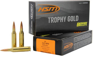 HSM Trophy Gold Extended Range .243 Winchester 95 gr Berger Hunting VLD Match (HPBT)
