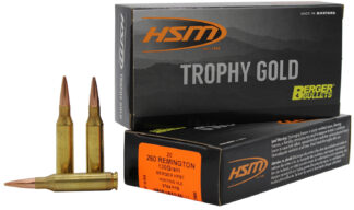 HSM Trophy Gold Extended Range .260 Remington 130 gr Berger VLD HPBT, 20 Rounds