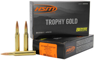HSM Trophy Gold 270 Winchester 130 gr Berger Hunting VLD Match HPBT 20-Round Box