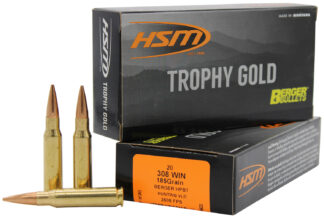 HSM Trophy Gold Extended Range Berger VLD Match HPBT 185 gr Brass 20-Round Box