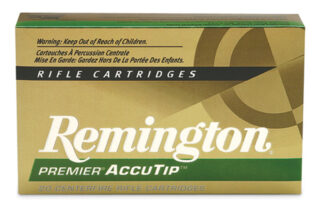 Remington Premier AccuTip-V .243 Winchester 75 Gr Boat Tail Ammo, 20 Rounds