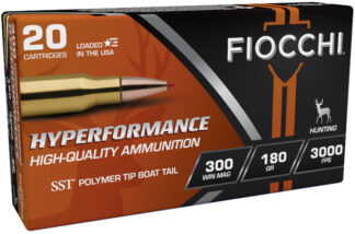 Fiocchi .300 Winchester Magnum 180gr SST 20-Round Rifle Ammunition