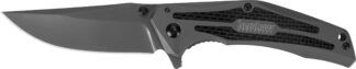 Kershaw 8300 DuoJet 3.25 in Folding Clip Point Knife, 8Cr13MoV SS Blade (Gray TiCN)