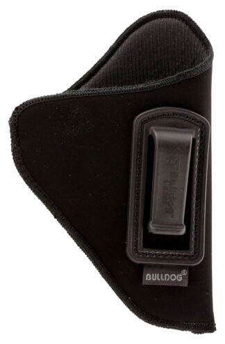 Bulldog Cases DIP224 Deluxe IWB Right-Hand Revolver Holster, Black Suede-Like, 2-2.5 in
