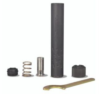 Yankee Hill Machine Sidewinder M2 9mm Suppressor, 1/2-28 Thread, Black Cerakote Steel