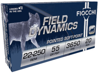 Fiocchi 22-250 Remington 55 gr PSP 20-Round Box