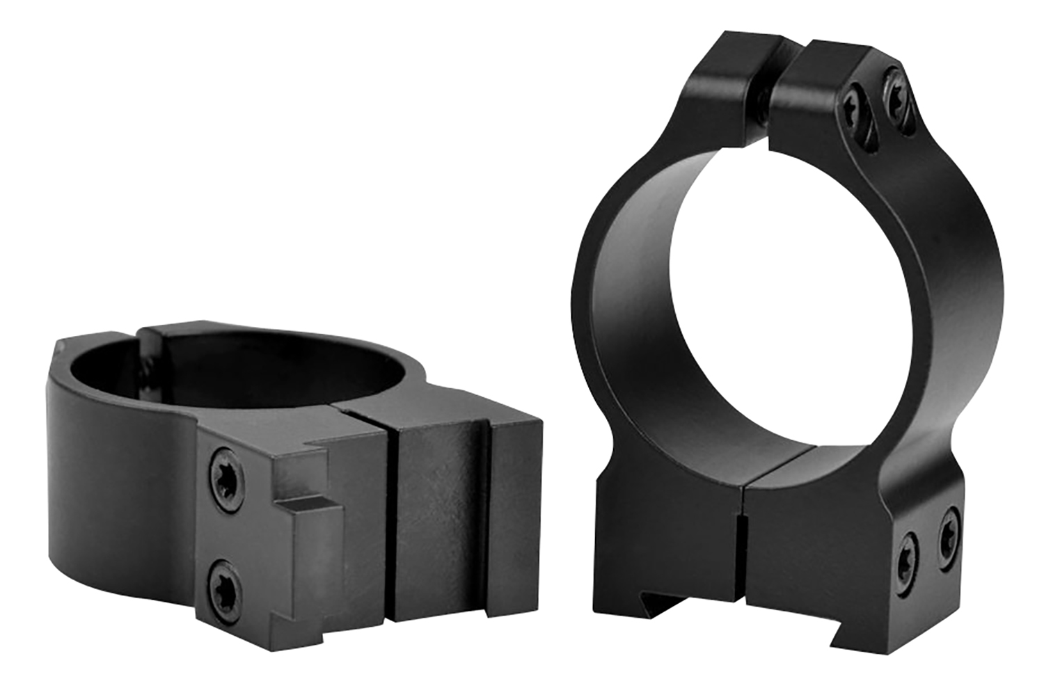 Warne 14BM Maxima 30mm Medium Vertical Split Dovetail Rings, 0 MOA, Matte Black Steel