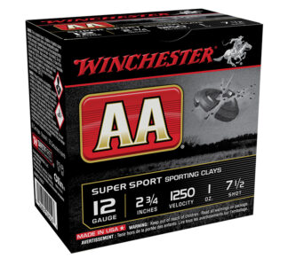Winchester AA Super Sport 12 Gauge 2.75 in 1 oz #7.5 Shot, 25 Rounds
