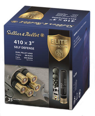 Sellier & Bellot SB410SDB .410 Bore 3 in #000 Buck Lead Shot 25-Round Box