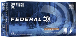 Federal Power-Shok .32 Win Special 170 Gr Jacketed Soft Point Ammo