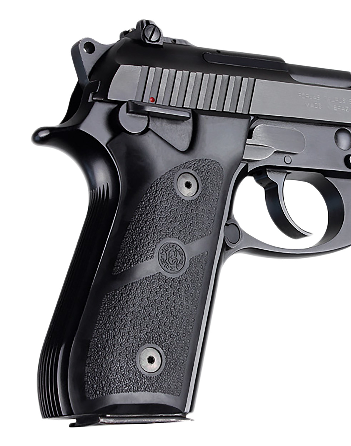 Hogue 99010 Traditional Grip Panels, Black Rubber, for Taurus PT-92/PT-99