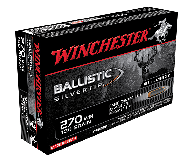Winchester BallisticST .270 Winchester 130 Gr Polymer Tip Ammo (20 Rounds)