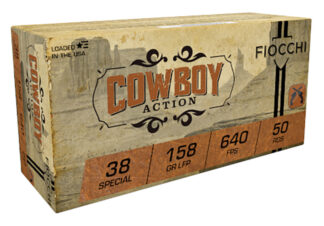 Fiocchi Pistol Shooting Dynamics .38 Special 158 gr Lead Flat Point 50 Rounds