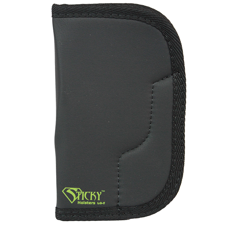 Sticky Holsters LG-5 Pocket Holster, Fits Large/Long Revolvers Up to 4 in Barrel, Black