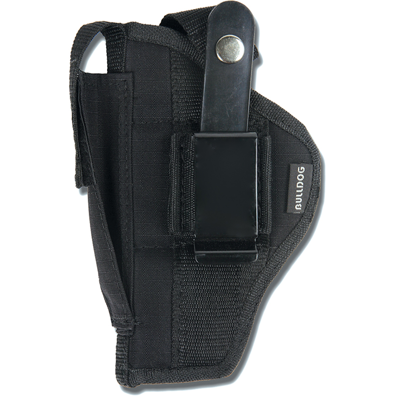 Bulldog Cases Extreme Revolver Belt/Clip Holster, 5-6.5 in Barrel, Black Nylon