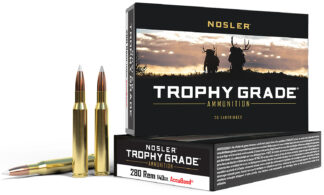 Nosler Trophy Grade .280 Rem 140 gr AccuBond Centerfire Rifle Ammo, 20 Rounds