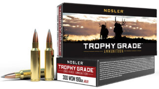 Nosler Trophy Grade Long-Range .300 WSM 190gr AccuBond Long Range Polymer Tip, 20 Rounds/Box