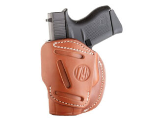 1791 Gunleather 4-Way Holster for Glock 42/43, Ruger LCP, S&W Bodyguard, Sig P365, Sz 2, Classic Brown, RH