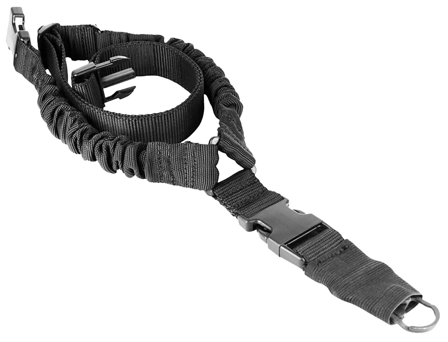 Aim Sports AOPS01B One-Point Bungee Sling, 26" Black Elastic Webbing