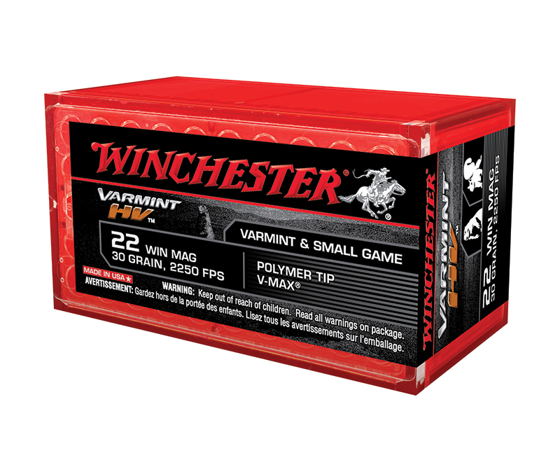 Winchester Varmint HV .22 WMR V-Max 30 gr 50rd Box