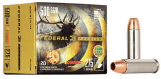 Federal Prem .500 S&W Magnum 275 gr Barnes Expander Ammo, Copper Case, 20 Rounds