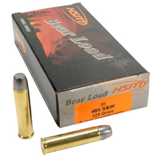HSM .460 S&W Magnum 325 gr Wide Flat Nose (WFN) Gas-Checked, 20 Rounds