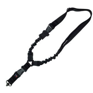 GrovTec GTSL52 Single-Point Bungee Sling, Black, Protected Elastic Shock Cord