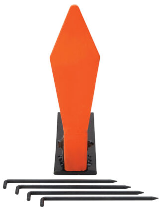 Champion Targets 44886 .22 LR Diamond Pop-Up Target, Orange Steel, Standing (Includes Ground Stakes)