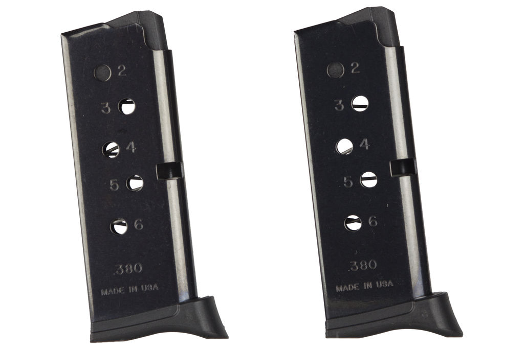 Ruger LCP .380 ACP 6-Round Detachable Magazine (2-Pack)