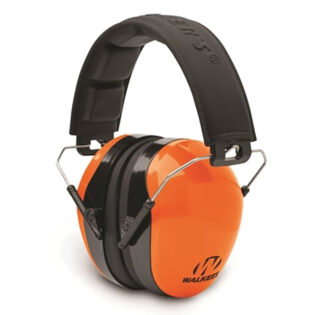 Walkers Passive Earmuffs Game Ear Advanced Protection 26 dB Over the Head, Blaze Orange/Black