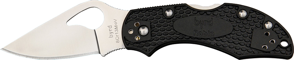 Spyderco Byrd Robin 2 Lightweight 2.43 in Black FRN Folding Knife 8Cr13MoV Drop Point