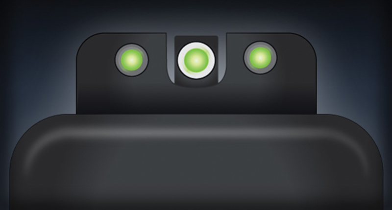 TruGlo Tritium Pro Front/Rear Night Sights for S&W BodyGuard 380, Square Front/U-Notch Rear