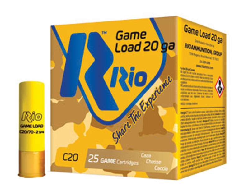 Rio Ammunition RC2075 20 Gauge 2.75 in Field Shells, 1 oz #7.5 Shot