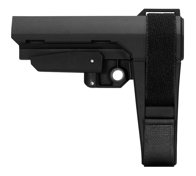SB Tactical SBA3 5-Position Adjustable Pistol Stabilizing Brace, Black