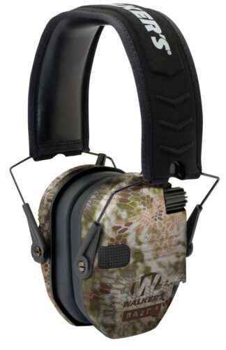 Walkers Razor Slim Electronic Earmuff 23 dB Over the Head Kryptek Highlander/Black