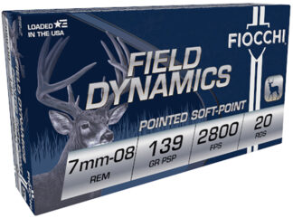 Fiocchi 7mm-08 Remington 139gr PSP Centerfire Rifle Ammo, 20 Rounds