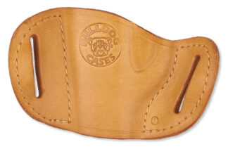 Bulldog Cases MLTL Leather Molded Large Auto Belt Slide Holster, Tan (Right Hand)