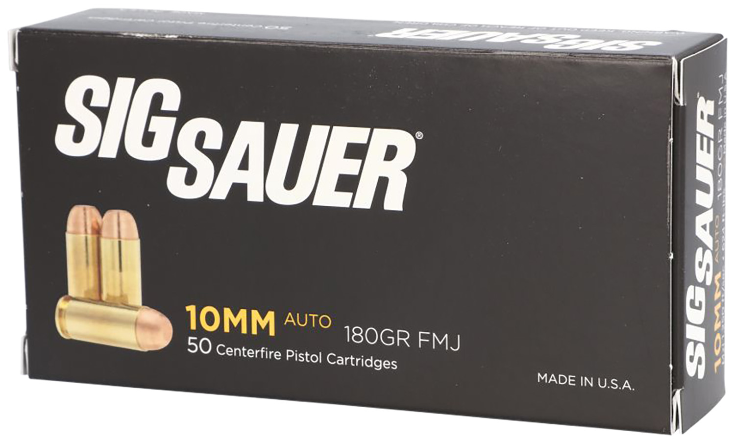 SIG Sauer Elite Ball 10mm 180 gr FMJ 50-Round Box