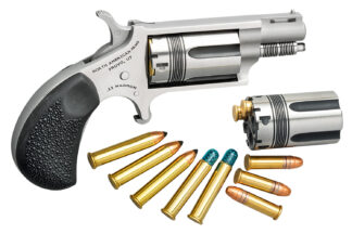 North American Arms Wasp 22MSCTW Convertible .22 Magnum 5-Shot 1.125 in Stainless Vent Rib Revolver