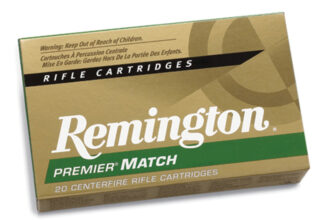 Remington Premier Match .300 AAC Blackout 125 gr MatchKing Flat Base Ammo, 20-Round Box
