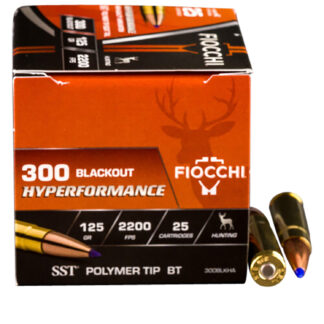Fiocchi Hyperformance .300 AAC Blackout 125 gr SST 25 Rounds