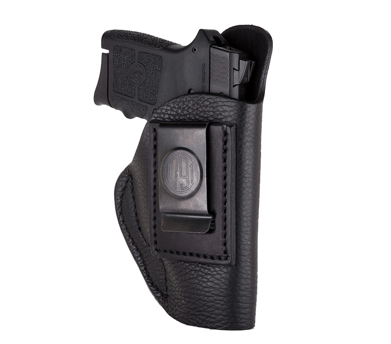 1791 Gunleather Smooth Concealment Night Sky Black RH IWB Belt Clip Holster, Size 1